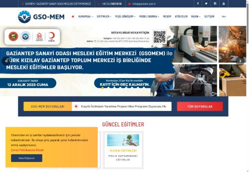 KOBİ’LERİN YEŞİL DÖNÜŞÜMÜNE DESTEK İÇİN İŞ BİRLİĞİ PROTOKOLÜ - GSOMEM / GAZİANTEP SANAYİ ODASI MESLEKİ EĞİTİM MERKEZİ