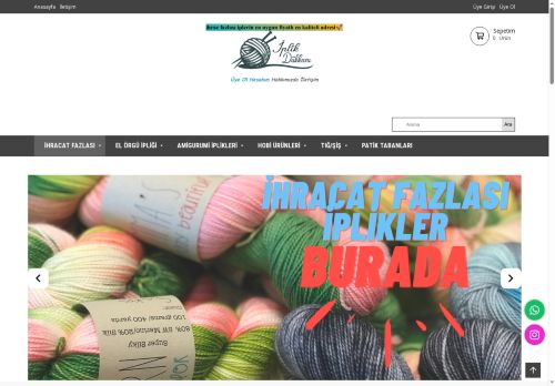 İPLİK DUKKANİ(NUR YÜN) Himalaya, Alize, Nako, Gazzal,La mia,Etrofil,Kartopu ve Ören Bayan markalarına ait iplikler Amigurumi ve Hobi Ürünleri