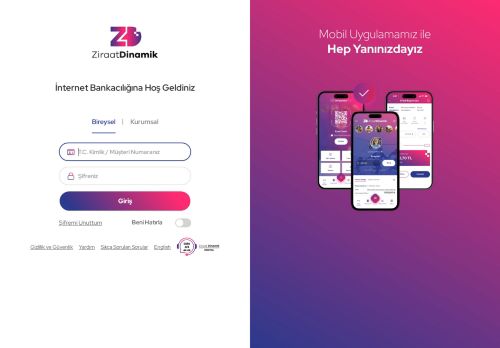 HoÃ Geldiniz | Ziraat Dinamik Banka Ã°nternet BankacÃ±lÃ±ÃÃ±