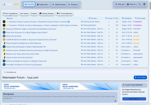 Webmaster Forum - 1yuz.com