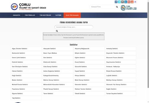 Çorlu Ticaret ve Sanayi OdasÄ± Firma Rehberi