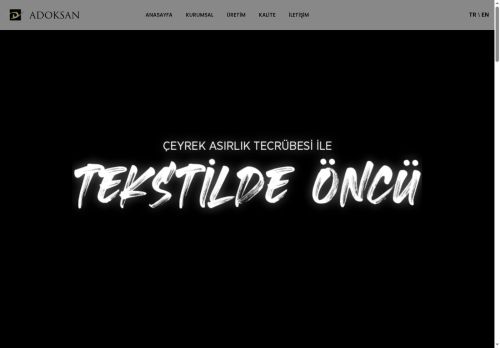 Adoksan - Tekstilde öncü