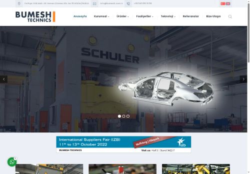 Bumesh Technics - Presli İmalat, Kalıp Tasarımı & İmalatı