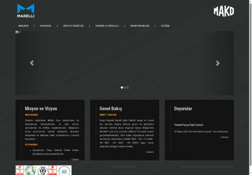 Marelli Mako Turkey Elektrik Sanayi ve Ticaret A.Ş.