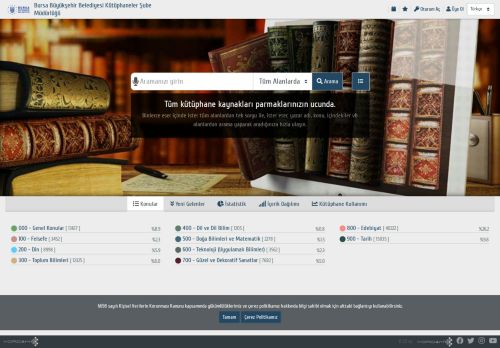 Bursa Büyükşehir Belediyesi Kütüphaneler Şube Müdürlüğü s19.2