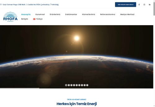 Anasayfa - Rhofa Energy