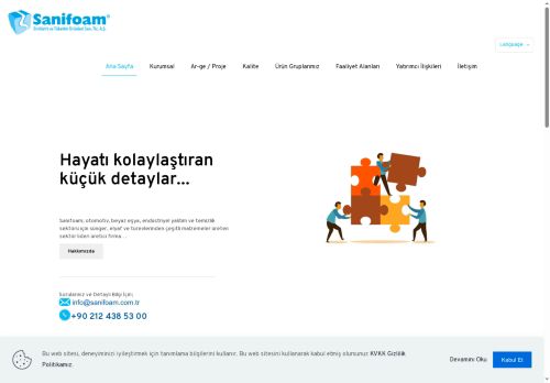 Sanifoam Endüstri ve Tüketim Ürünleri Sanayi Ticaret A.Ş. – Hayatı Kolaylaştıran Küçük Detaylar