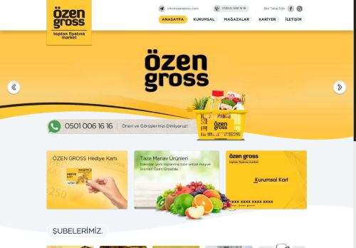 Özen Gross | Toptan Fiyatına Market