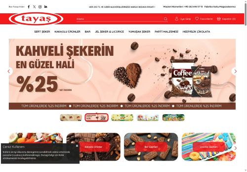 Lezzetli Şekerlemeler ve Çikolatalar | Tayas Online
