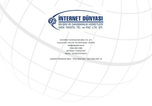 İNTERNET DÜNYASI BİLİŞİM LTD.ŞTİ.