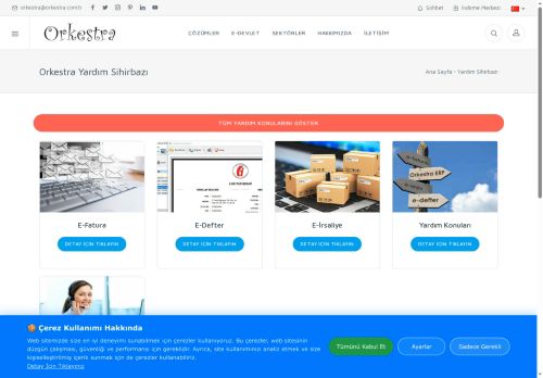 Orkestra E-Fatura, E-Arşiv, ERP, E-İrsaliye, E-İhracat,CRM,E-Defter