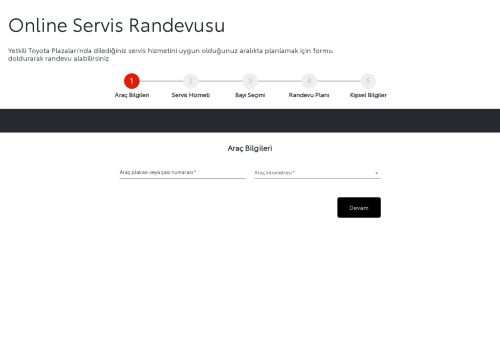 Online Servis Randevusu