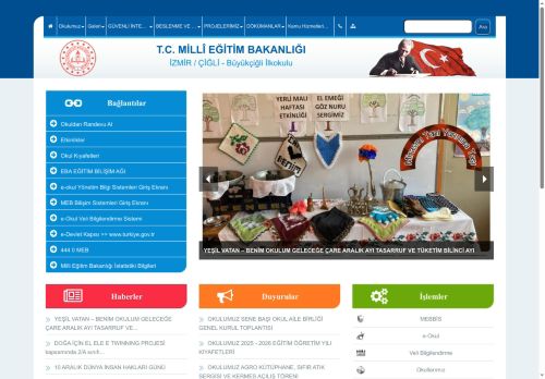 ENERJİ DOSTU MAVİ YEŞİL OKUL PROJESİ KAPSAMINDA SEMİNER - Büyükçiğli İlkokulu