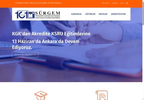 SÜRGEM - TÜRMOB SÜREKLİ MESLEKİ GELİŞTİRME EĞİTİMİ MERKEZİ