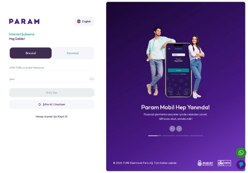 Param™ | Türkiye'nin Elektronik Parası