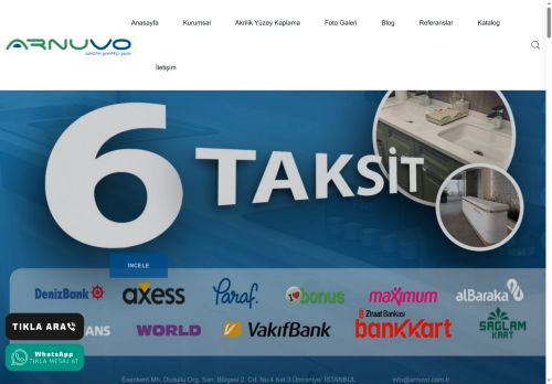 Mutfak Tezgahı, Banyo Tezgahı, Akrilik Tezgah, Akrilik Banko Kaplama Arnuvo Mimarlık