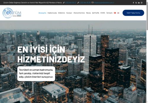 Anasayfa - Çözüm Ünlüer Bağımsız Denetim ve Yeminli Mali Müşavirlik A.Ş.