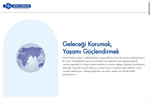 World Mecidine Sürdürebilirlik Politikası - Sürdürebilirlik