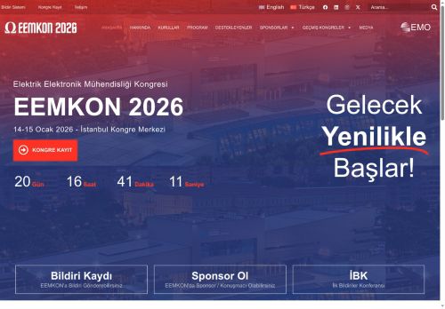 EEMKON - Elektrik Elektronik Mühendisliği Kongresi - Anasayfa