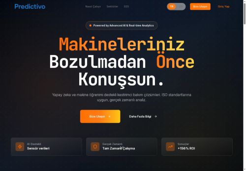 Kestirimci Bakım Çözümleri | Predictive Maintenance Solutions - Predictivo