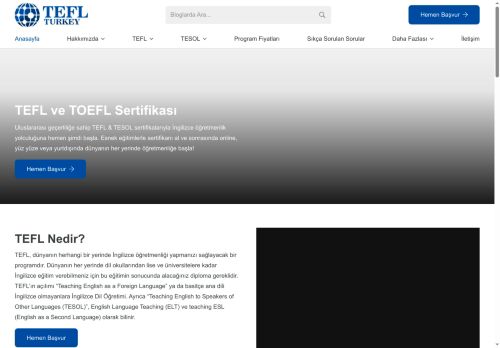 TEFL ve TOEFL Sertifikası | Uluslararası Geçerli Sertifika