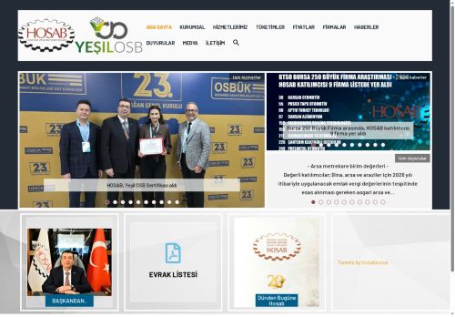 HOSAB – Hasanağa Organize Sanayi Müdürlüğü