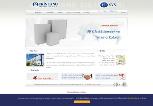 Ekin Pano Elektrik Elektronik San. ve Tic. Ltd. Å