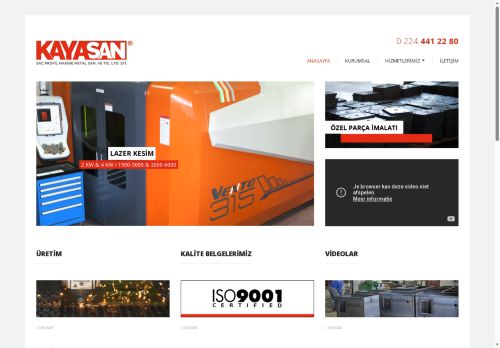 Kayasan | Sac Profil Makine Metal