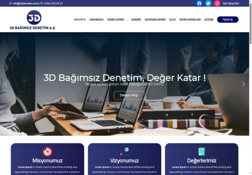 Anasayfa - 3D Bağımsız Denetim A.Ş.