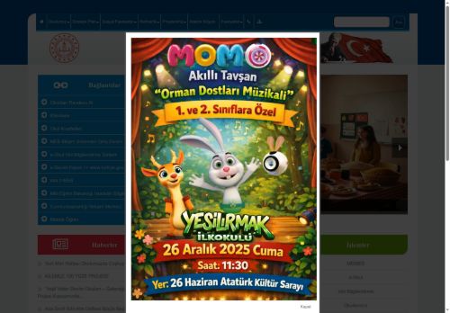 İKİ KALP, BİR FİDAN; DOĞA BİZİMLE CANLAN! PROJESİ - Yeşilırmak İlkokulu