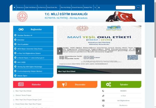 Mavi Yeşil Okul Projesi Dergisi Çıktı! - Altıntaş Anaokulu