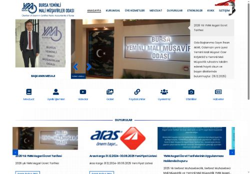 BURSA YEMİNLİ MALİ MÜŞAVİRLER ODASI – Bursa YMMO