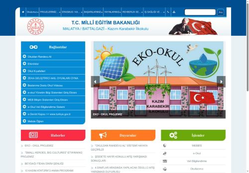ENERJİ DOSTU MAVİ YEŞİL OKUL PROJESİ DOĞA ETKİNLİK ÇALIŞMALARI - Kazım Karabekir İlkokulu