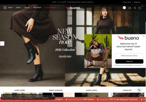 Bueno Shoes | Deri Ayakkabı, Çanta, Bot, Babet, Sandalet