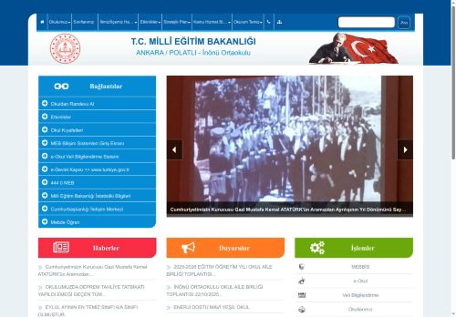 ENERJİ DOSTU MAVİ YEŞİL OKUL - İnönü Ortaokulu