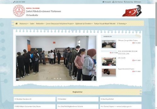 ÇEVRE OKURYAZARI YETİŞTİRME PROJESİ - Şehit P.Bnb.Ercüment Türkmen Ortaokulu