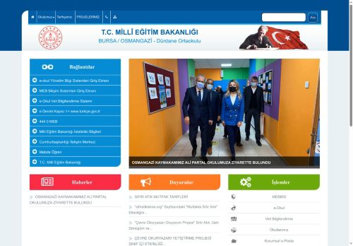 ÇEVRE OKURYAZARI YETİŞTİRME PROJESİ - Dürdane Ortaokulu