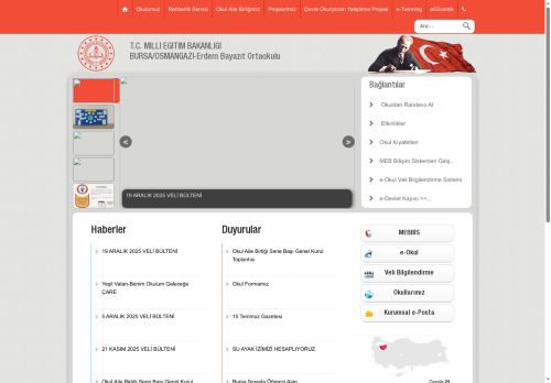ÇEVRE OKURYAZARI YETİŞTİRME PROJESİ BAŞLIYOR - Erdem Bayazıt Ortaokulu