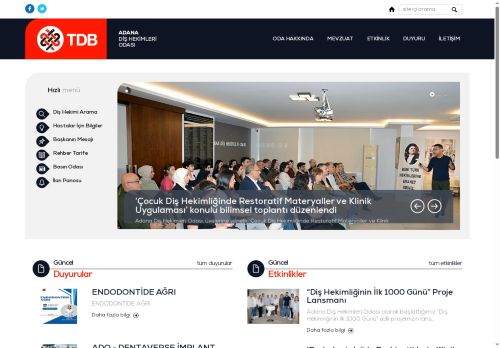 Adana Diş Hekimleri Odası | Osmaniye - Ceyhan - Kadirli - Kozan