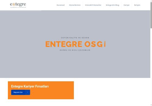 Anasayfa - Entegre OSGB | İş Sağlığı ve Güvenliği