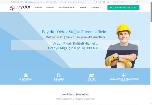 Payidar Ortak Sağlık Güvenlik Birimi Mühendislik Eğitim ve Danışmanlık Hizmetleri Tic. Ltd. Şti.