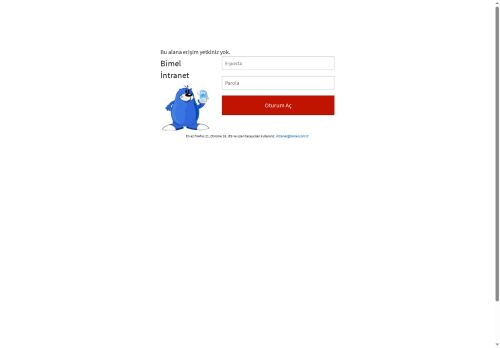bimel intranet :: Oturum açın...