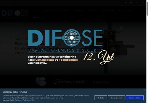 Bilgi Güvenliği Politikası | DIFOSE Adli Bilişim, Veri Kurtarma ve Elektronik Arama Hizmetleri