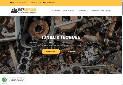 BOZMETSAN Hurda Metal - BOZMETSAN Hurda Metal