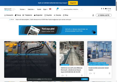 Konveyör Dergi Arşiv - Konveyör ve Taşıma Sistemleri