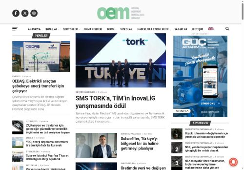 OEM Dergisi - Orijinal Ekipman Üreticisi Dergisi