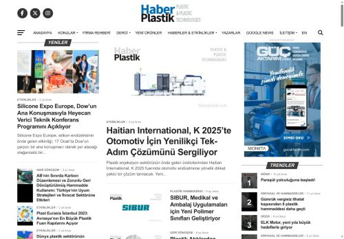 Haber Plastik - Plastik sektörüne dair her şey