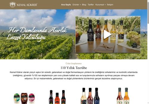 Kemal Kükrer | Sirke, Sos ve Organik Ürünler