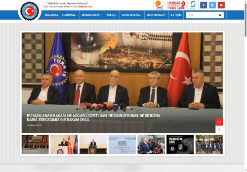 TÜRK-İŞ – Türkiye İşçi Sendikaları Konfederasyonu – 1952’ den BU YANA TÜRKİYE' DE TÜRK-İŞ VAR!