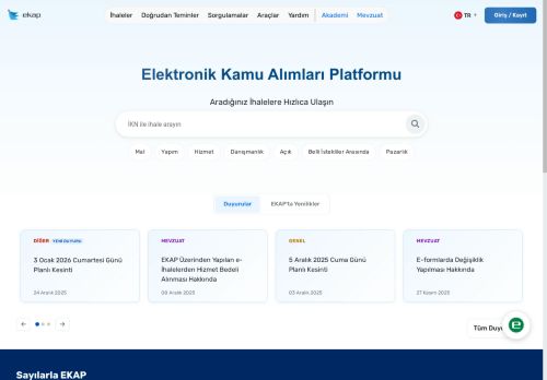 EKAP (Elektronik Kamu Alımları Platformu)